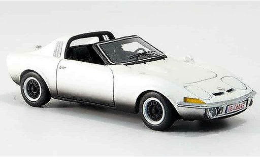 Opel GT Aero Base 1/43 Neo white 1969 diecast model cars