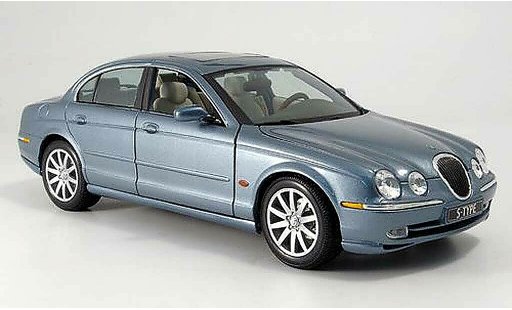 Jaguar S-Type Base 1/18 Maisto blue grey diecast model cars