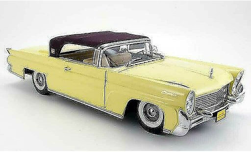 Lincoln Continental 1958 1/18 Sun Star mark iii yellow diecast model cars
