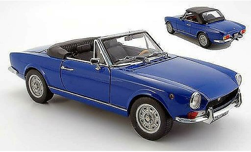 Fiat 124 Limousine 1/18 Sun Star blue geoffnetes hood 1969 diecast model cars