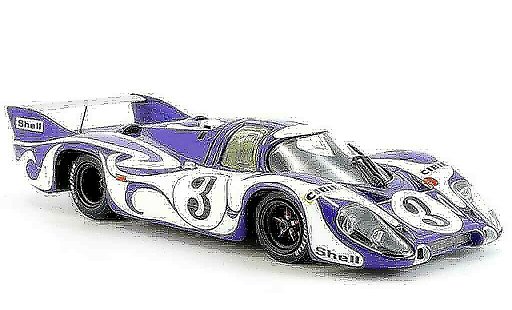 Porsche 917 1970 1/43 Minichamps Hippie Training Le Mans diecast model cars