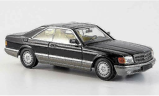Mercedes 560 Coupe 1/43 Minichamps black 1986 diecast model cars