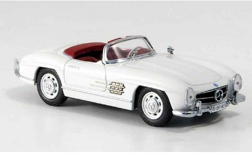 Mercedes 300 Roadster 1/43 Schuco white avec rotem Interieur diecast model cars