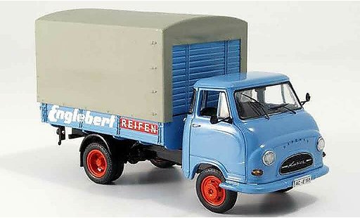 Hanomag Kurier Pritsche 1/43 Schuco Englebert Reifen flatbed Plane diecast model cars
