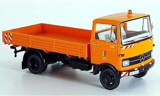 Mercedes LP 608 Base 1/43 Schuco Heilsbronn orange diecast model cars