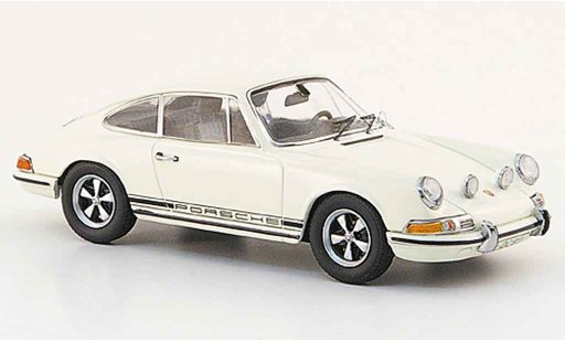 Porsche 911 S 1/43 Schuco S white avec blackem Schriftzug diecast model cars