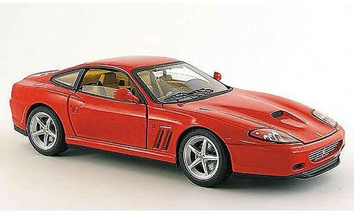 Ferrari 575 M 1/18 Hot Wheels Elite red with brownem interieur diecast model cars