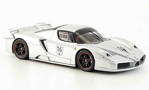 Ferrari Enzo FXX 1/43 Hot Wheels Elite no.16 grey metallisee nurburgring diecast model cars