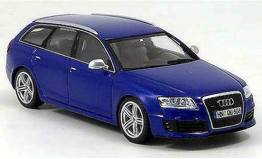 Audi RS6 avant 1/43 Minichamps blue 2008 diecast model cars