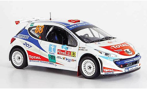 Peugeot 207 S2000 1/43 IXO no.63 magalhaes rallye portugal 2007 diecast model cars