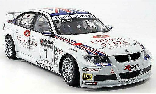 Bmw 320 WTCC 1/18 Autoart E90 si no.1 team uk a.priaulx 2007 diecast model cars
