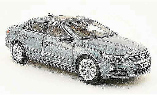 Volkswagen Passat B6 1/18 Norev cc blue ciel metallisee 2008 diecast model cars