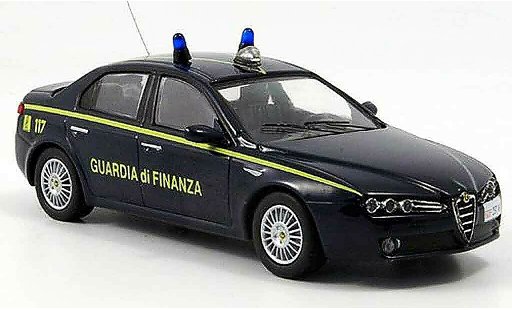 Alfa Romeo 159 polizia 1/43 M4 guardia di finanza b quality 2005 diecast model cars
