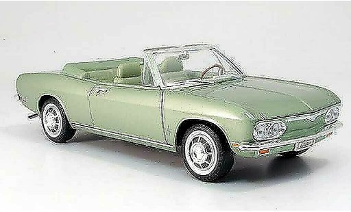 Chevrolet Corvair Convertible 1/18 Yat Ming monza green 1969 diecast model cars