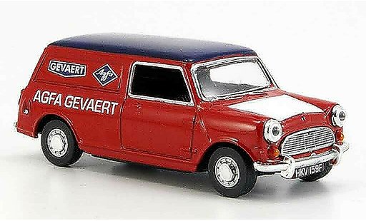 Austin Mini Van utilitaire 1/43 Oxford red blue Agfa Gevaert diecast model cars