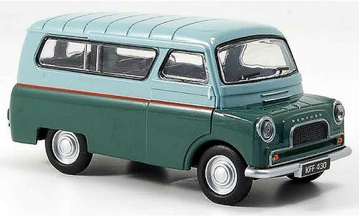Bedford CA minibus 1/43 Oxford Camper Van grey green Fensterbus diecast model cars