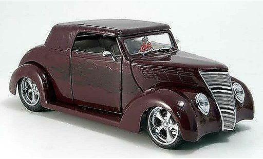Ford Hot Rod 1937 1/18 Yat Ming convertible red closed diecast model cars