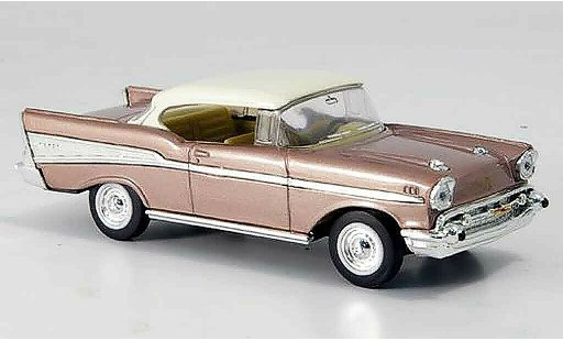 Chevrolet Bel Air Coupe 1/43 Yat Ming pink whitees roof 1957 diecast model cars