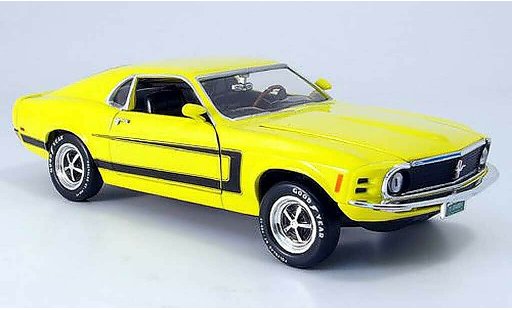 Ford Mustang Grabber 1/18 Ertl yellow with zierstripes diecast model cars