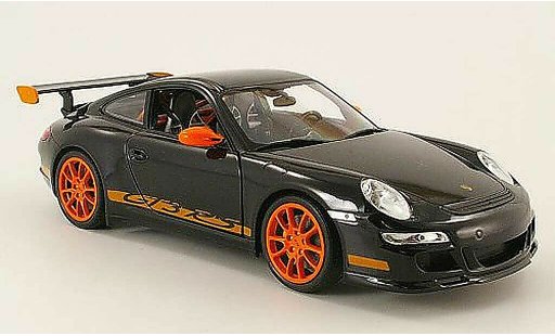 Porsche 911 GT3 RS 1/18 Welly black diecast model cars