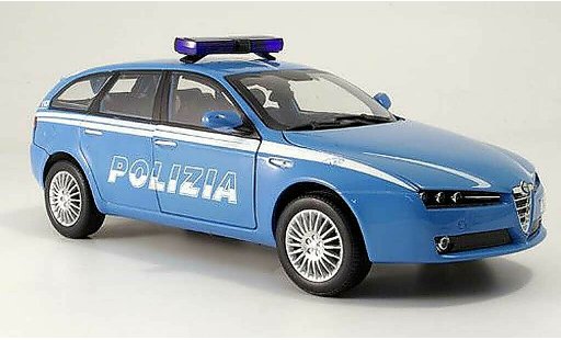 Alfa Romeo 159 sportwagon 1/18 Mondo Motors Polizia police Italien diecast model cars