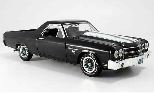 Chevrolet El Camino SS 1/18 Ertl black 1970 diecast model cars