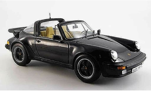 Porsche 911 Turbo 1/18 Norev 3.3 targa black 1987 diecast model cars