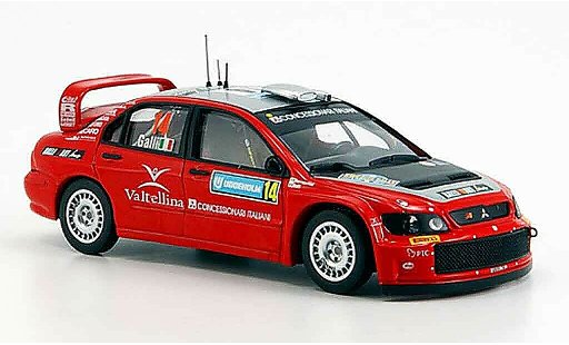 Mitsubishi Lancer Evolution IX 1/43 IXO WRC No. 14 Rally Sweden 2006 diecast model cars