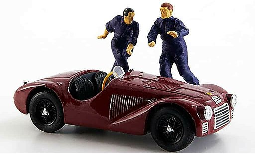 Ferrari 125 F1 1/43 Brumm zwei figuren 1947 diecast model cars