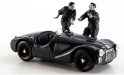 Ferrari 125 F1 1/43 Brumm zwei figuren black & white view 1947 diecast model cars