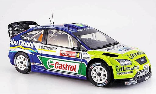 Ford Focus RS WRC 1/18 Sun Star hirvonen winner japan diecast model cars