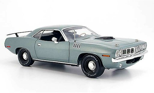 Plymouth Cuda 1970 1/18 Highway 61 grey diecast model cars
