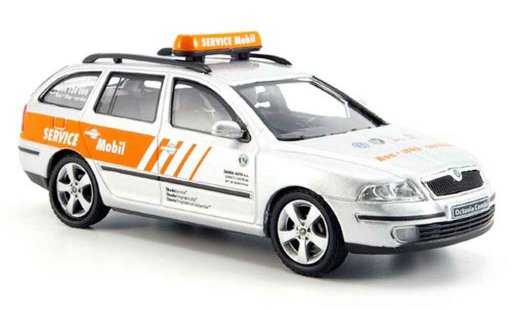 Skoda Octavia Combi 1/43 Abrex mobil service 2004 diecast model cars