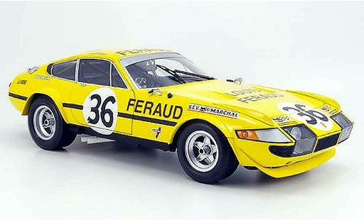 Ferrari 365 GTB/4 1/18 Kyosho no.36 feraud 24h le mans 1972 diecast model cars