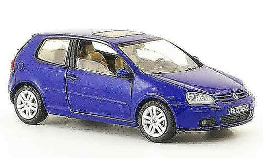 Volkswagen Golf Base 1/43 Schuco blue 3 portes diecast model cars