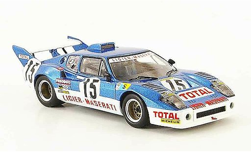 Maserati Ligier Base 1/43 IXO js2 no.15 laffite serpaggi 24h le mans 1974 diecast model cars