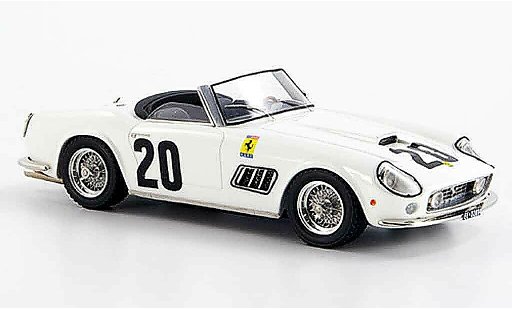 Ferrari 250 Spyder 1/43 Look Smart californiano.20 white le mans diecast model cars