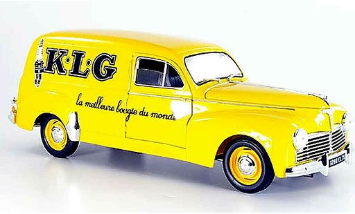 Peugeot 203 Fourgonette 1/18 Solido Fourgonette kombi klg yellow 1954 diecast model cars