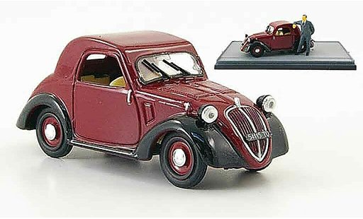 Fiat 500 A 1/43 Brumm Topolino red black 1936 diecast model cars