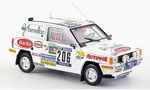 Fiat Panda 4x4 1/43 Brumm No.206 Rally Paris Dakar 1984 diecast model cars