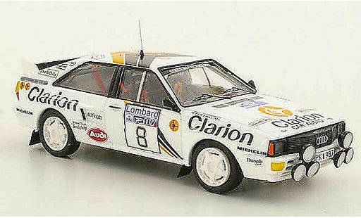 Audi Quattro rallye 1/43 Trofeu No.8 Clarion Rally Great Britain 1985 diecast model cars