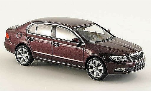 Skoda Superb 2009 1/43 Abrex II red diecast model cars