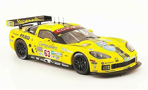 Chevrolet Corvette course 1/43 IXO C6 R No.63 Compuware 24h Le Mans 2008 diecast model cars