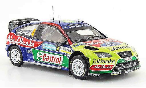 Ford Focus RS WRC 1/43 IXO 07 No.4 BP Abu Dhabi Rally Sweden 2008 diecast model cars