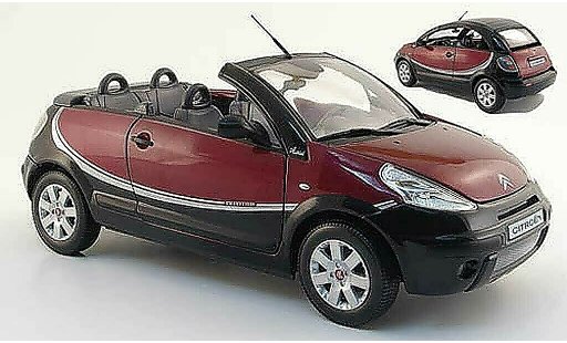 Citroen C3 Charleston 1/18 Norev pluriel red/black 2008 diecast model cars
