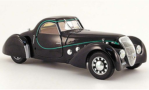 Peugeot 302 coupe 1/18 Norev Darl'Mat black 1937 diecast model cars