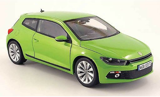 Volkswagen Scirocco Base 1/18 Norev iii 2.0 tsi green 2008 diecast model cars