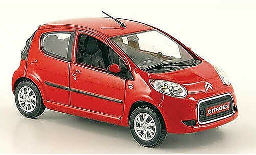 Citroen C1 Berline 1/43 Norev red 2009 diecast model cars