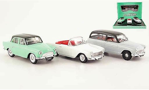Simca P 60 Base 1/43 Norev 3er limousine cabrio and kombi diecast model cars