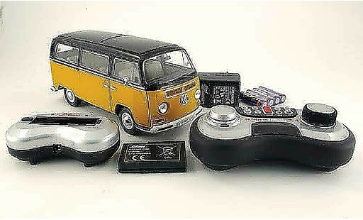 Volkswagen Combi A 1/18 Schuco t2a fensterbus yellow/black diecast model cars
